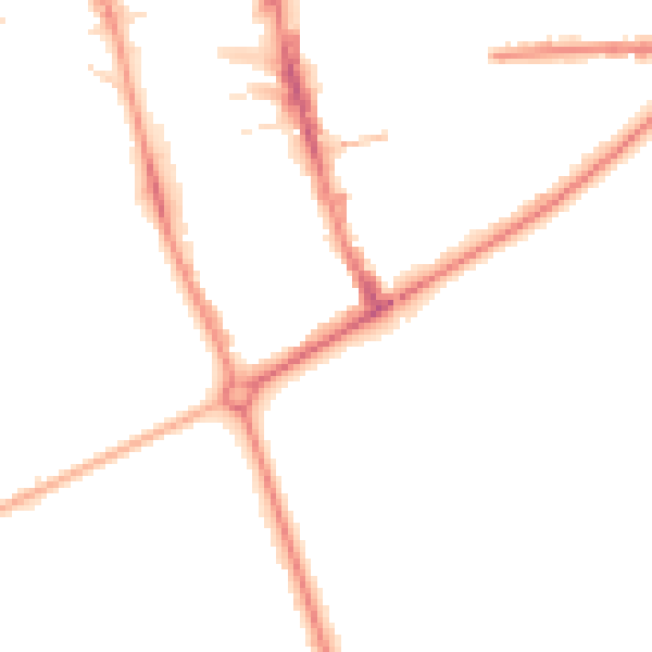 Night-time road noise heatmap for HG1 1HL