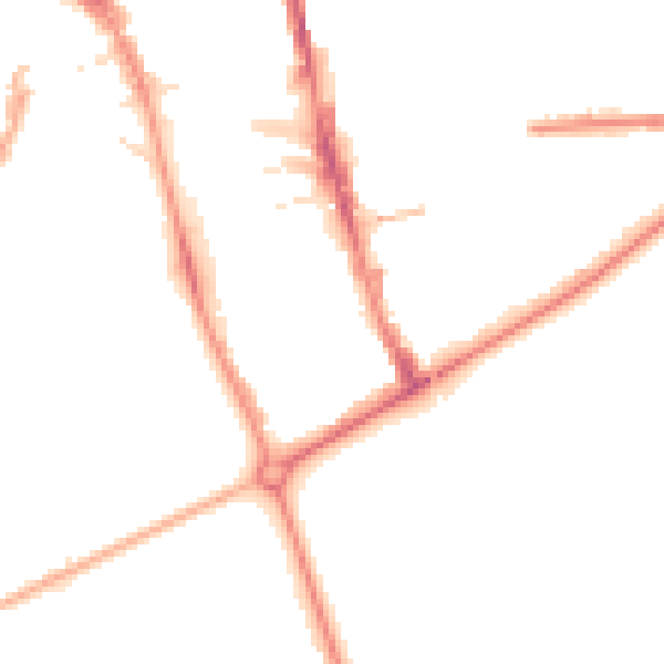Night-time road noise heatmap for HG1 1HR