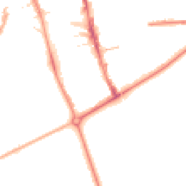 Night-time road noise heatmap for HG1 1HW