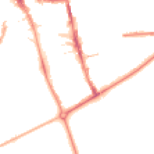 Night-time road noise heatmap for HG1 1HX