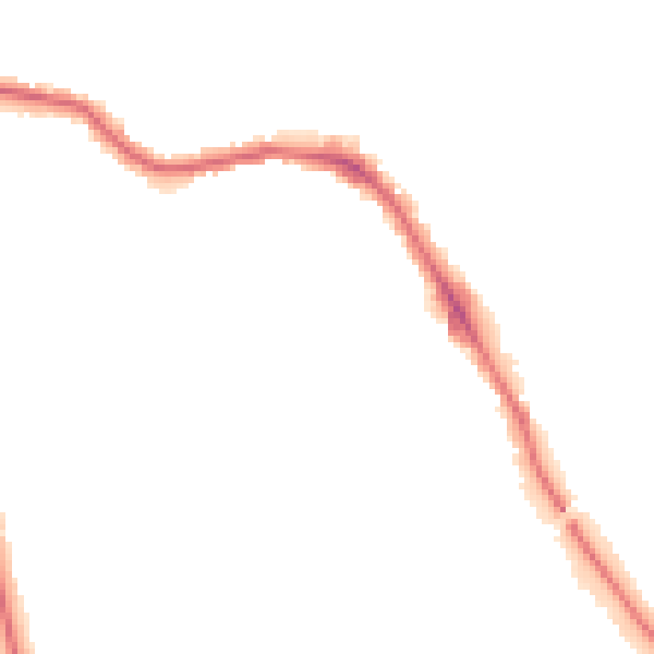 Night-time road noise heatmap for HG1 2AH
