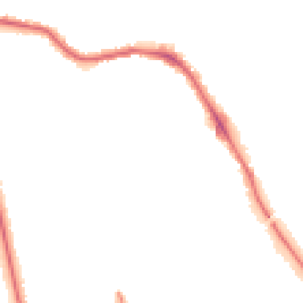 Night-time road noise heatmap for HG1 2AP