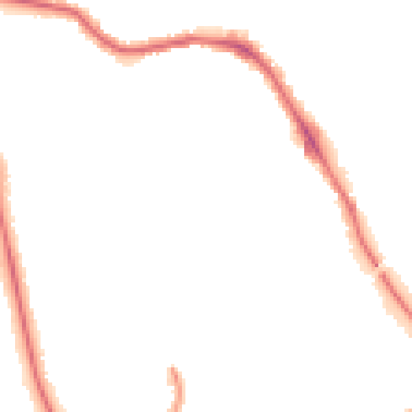 Night-time road noise heatmap for HG1 2AS