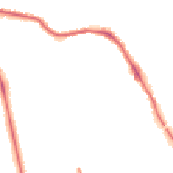 Night-time road noise heatmap for HG1 2AT