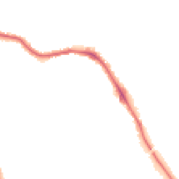 Night-time road noise heatmap for HG1 2AW