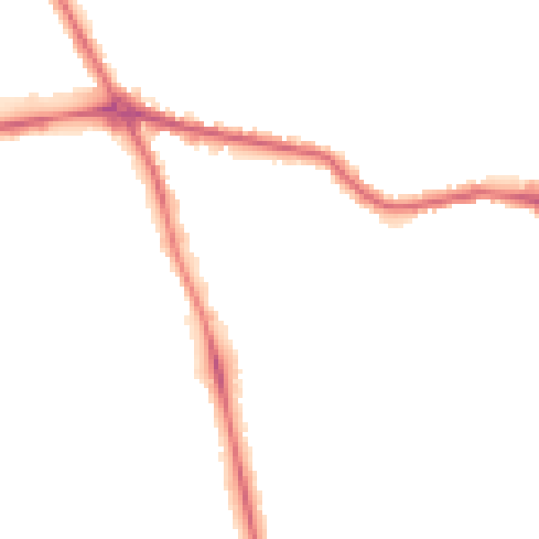 Night-time road noise heatmap for HG1 2DH