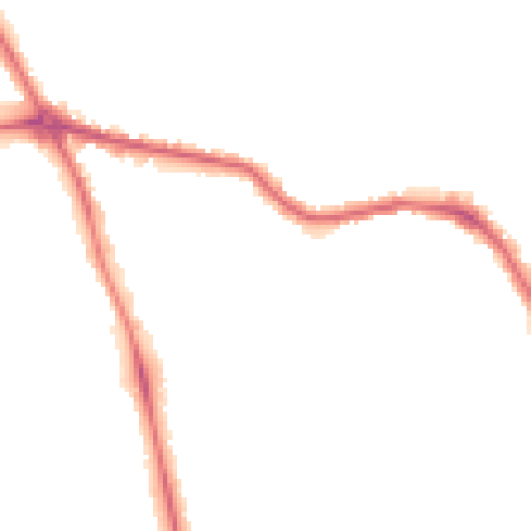 Night-time road noise heatmap for HG1 2DP