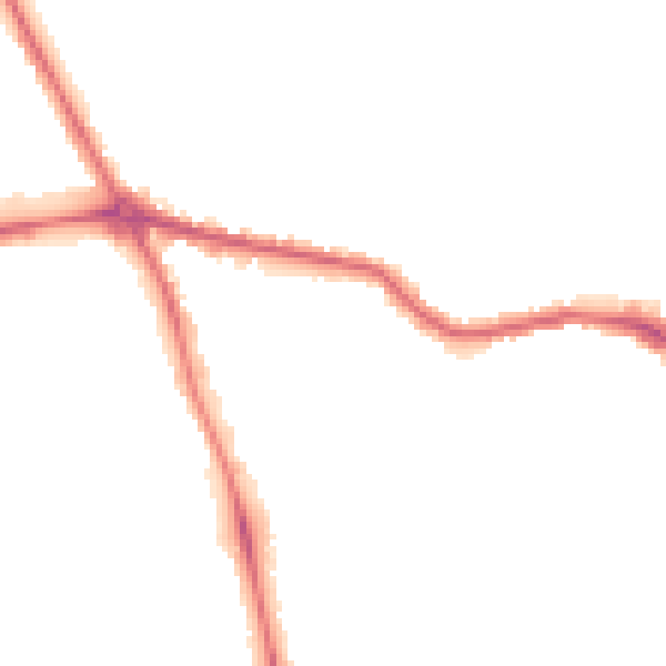 Night-time road noise heatmap for HG1 2DQ