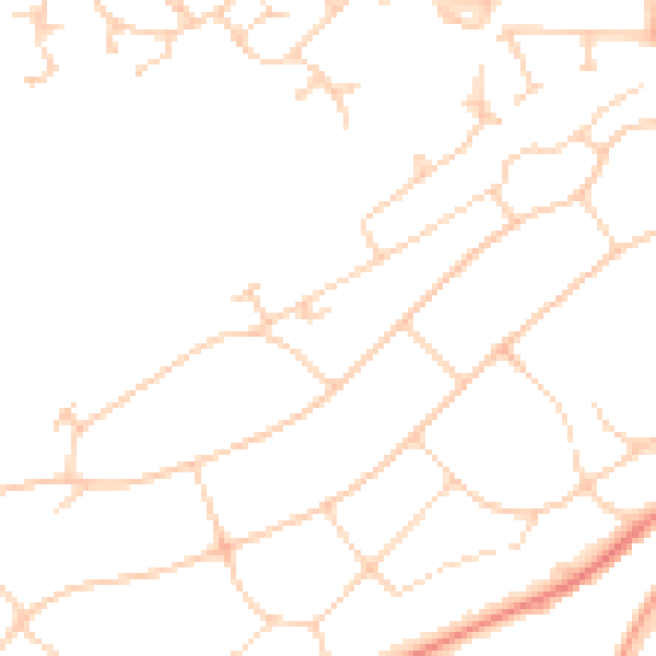 Daytime road noise heatmap for HG1 2LP
