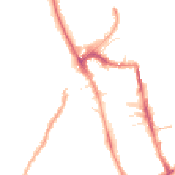 Night-time road noise heatmap for HG1 2QY