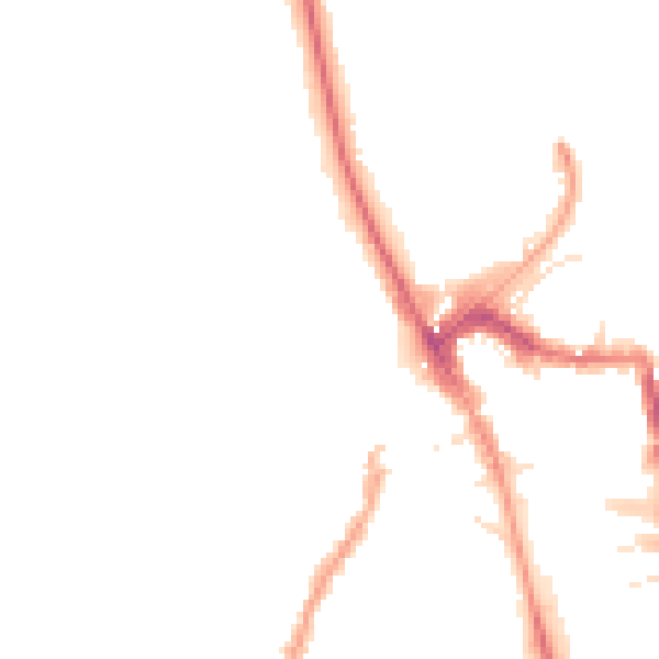 Night-time road noise heatmap for HG1 2SB