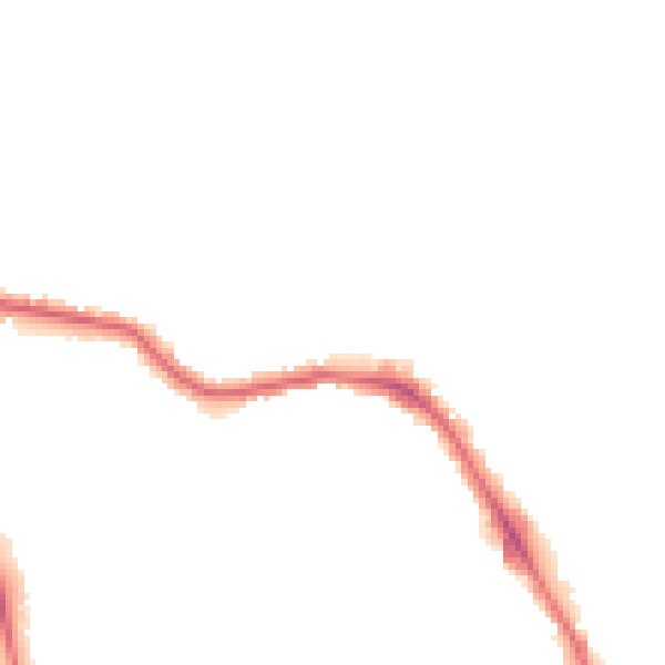 Night-time road noise heatmap for HG1 3AT