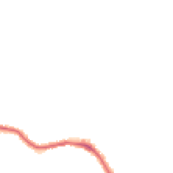 Night-time road noise heatmap for HG1 3BY