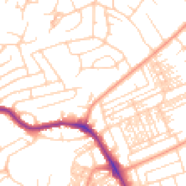 Daytime road noise heatmap for HG1 3DS