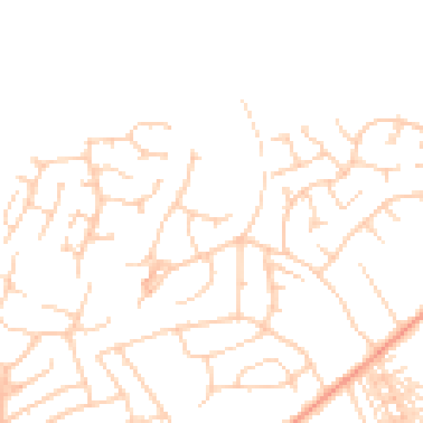 Daytime road noise heatmap for HG1 3EH