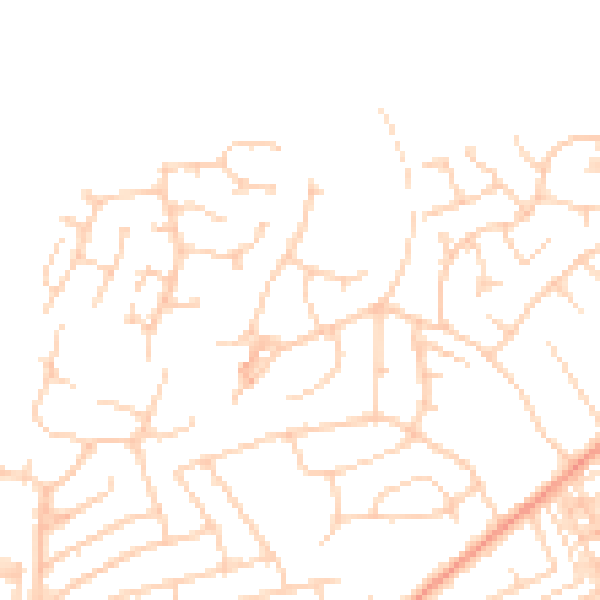 Daytime road noise heatmap for HG1 3EJ