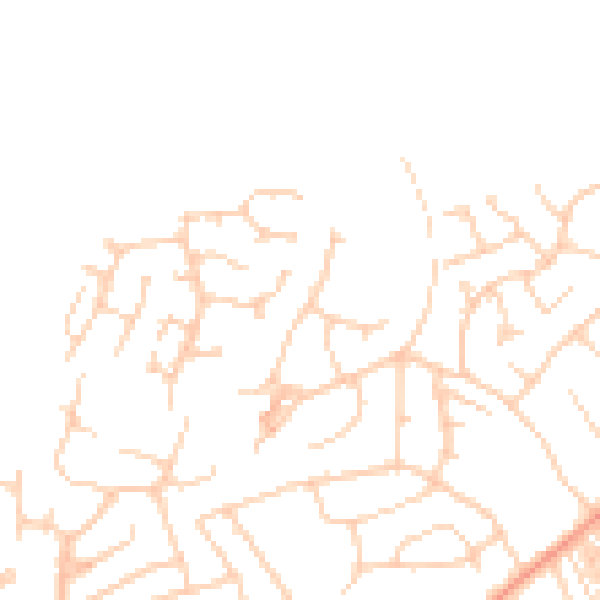 Daytime road noise heatmap for HG1 3EQ