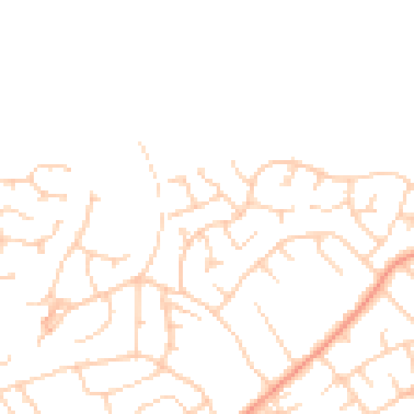 Daytime road noise heatmap for HG1 3NA