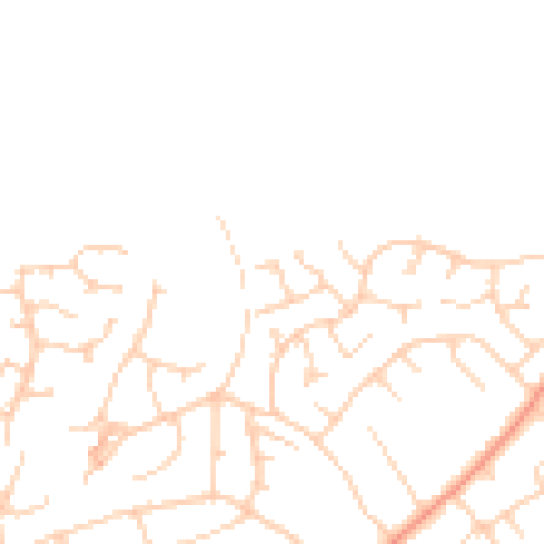 Daytime road noise heatmap for HG1 3ND
