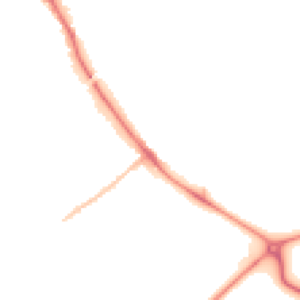 Night-time road noise heatmap for HG1 4AA