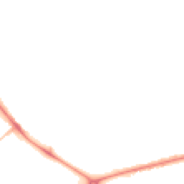 Night-time road noise heatmap for HG1 4AN