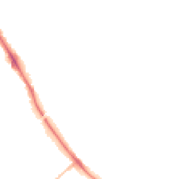 Night-time road noise heatmap for HG1 4BX