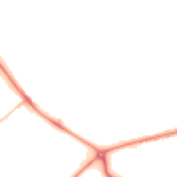 Night-time road noise heatmap for HG1 4FA