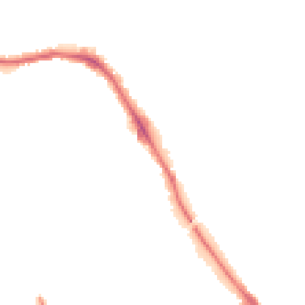 Night-time road noise heatmap for HG1 4LF
