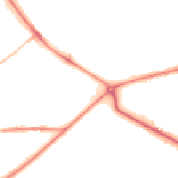 Night-time road noise heatmap for HG1 4SP