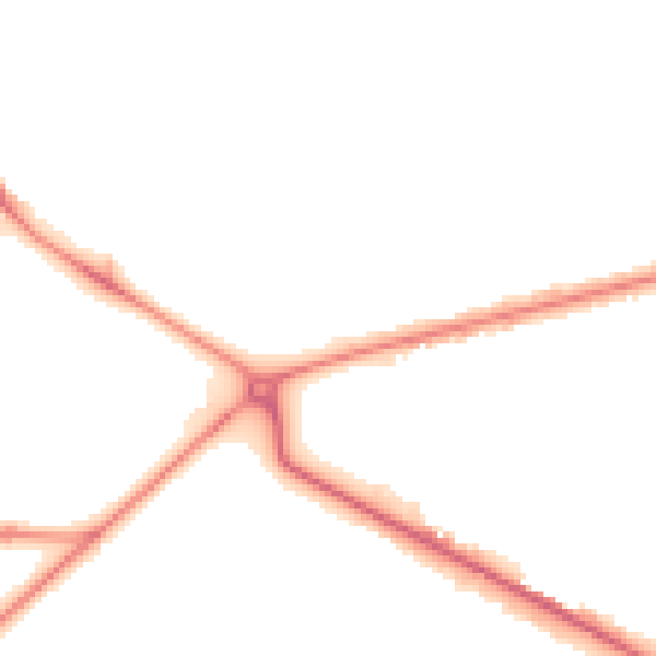Night-time road noise heatmap for HG1 4ST