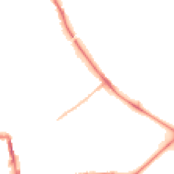 Night-time road noise heatmap for HG1 5BF