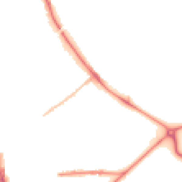 Night-time road noise heatmap for HG1 5BS