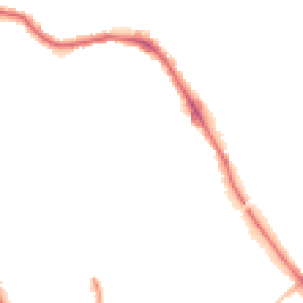 Night-time road noise heatmap for HG1 5HY