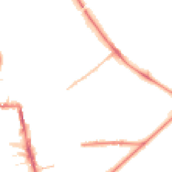 Night-time road noise heatmap for HG1 5NP