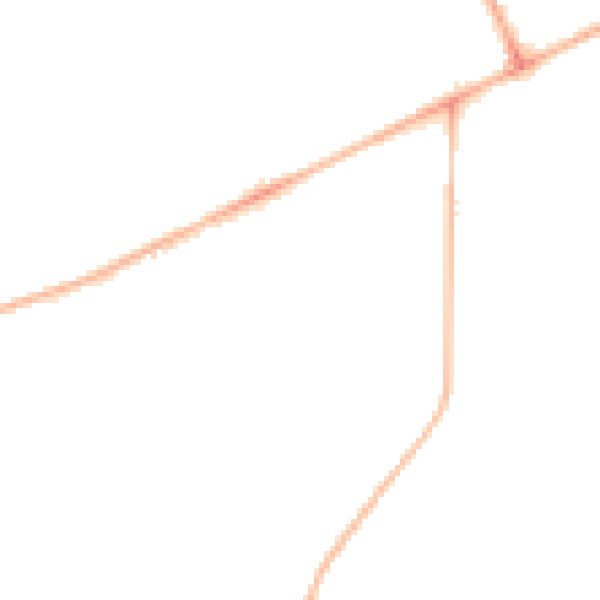 Night-time road noise heatmap for HG2 0AJ