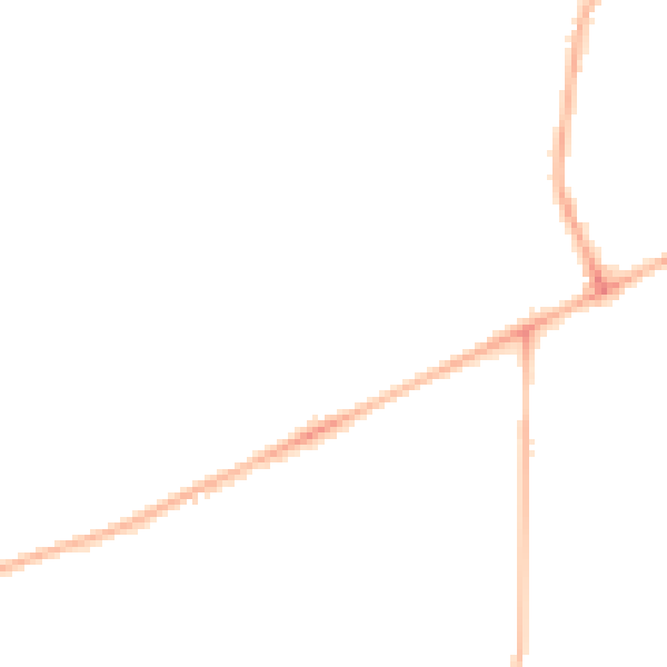 Night-time road noise heatmap for HG2 0BD