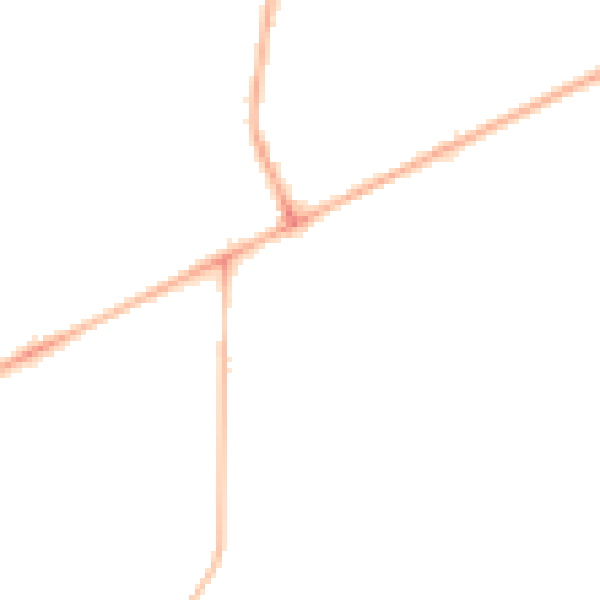 Night-time road noise heatmap for HG2 0DY