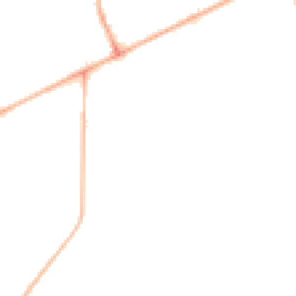 Night-time road noise heatmap for HG2 0ED