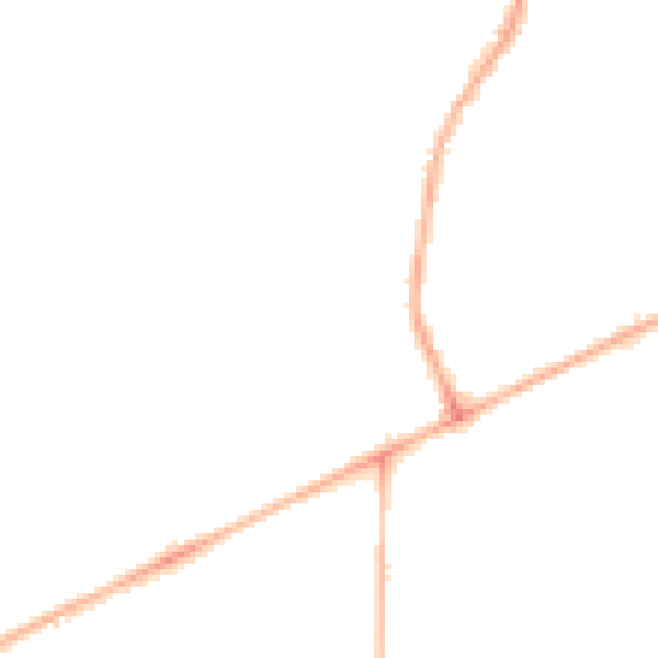 Night-time road noise heatmap for HG2 0EG