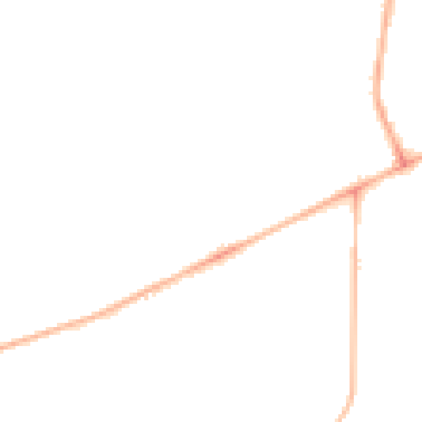 Night-time road noise heatmap for HG2 0FG