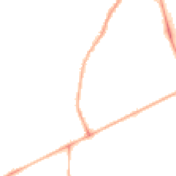 Night-time road noise heatmap for HG2 0HD