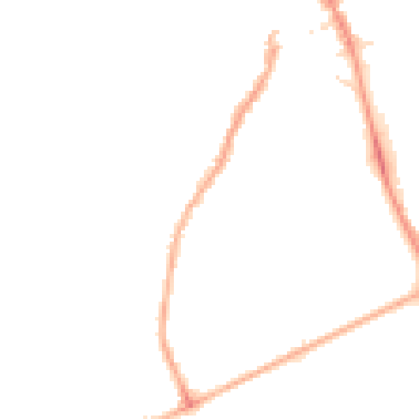 Night-time road noise heatmap for HG2 0LZ