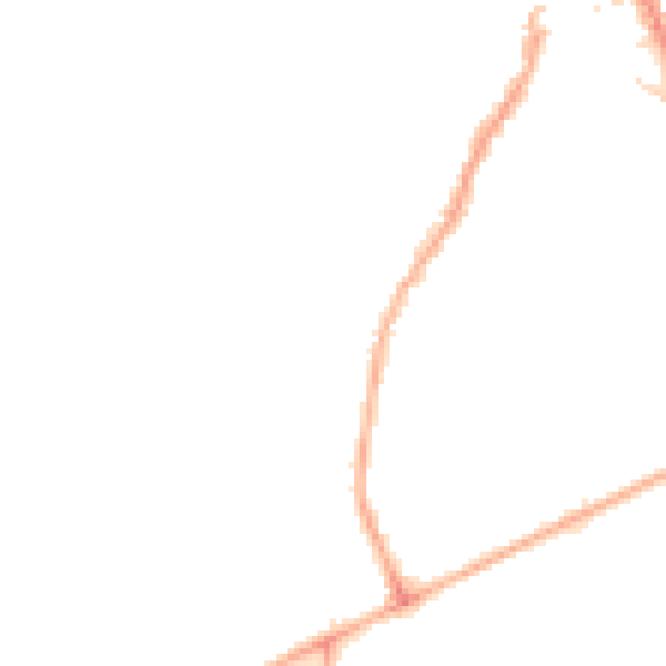 Night-time road noise heatmap for HG2 0PQ