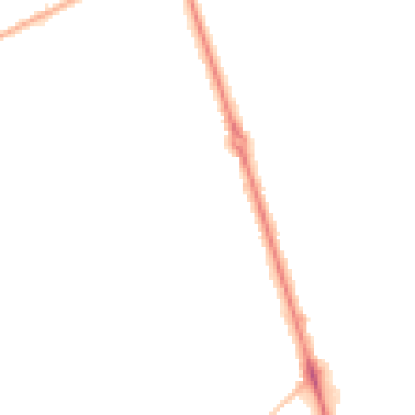 Night-time road noise heatmap for HG2 8AE
