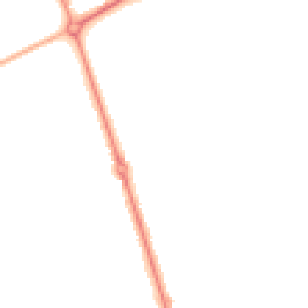 Night-time road noise heatmap for HG2 8AX