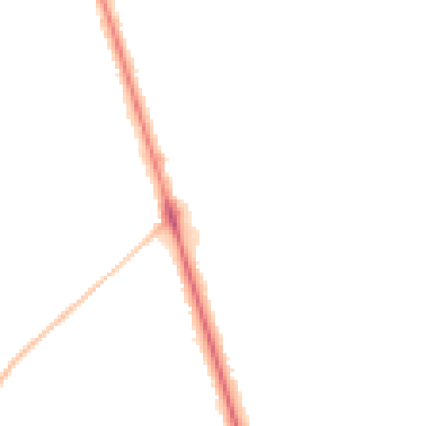 Night-time road noise heatmap for HG2 8BZ