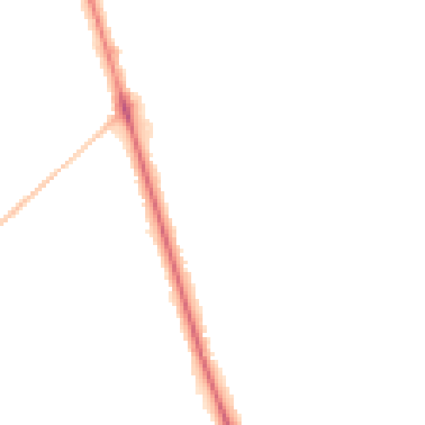 Night-time road noise heatmap for HG2 8DZ