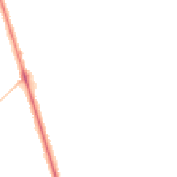 Night-time road noise heatmap for HG2 8EN