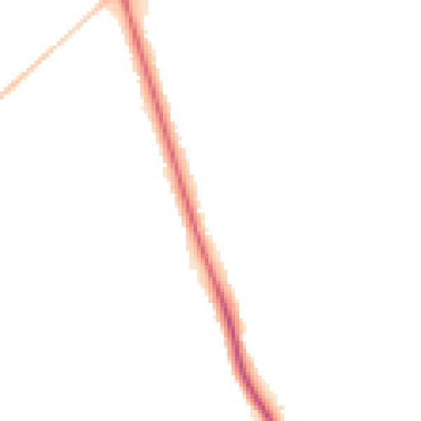 Night-time road noise heatmap for HG2 8HF