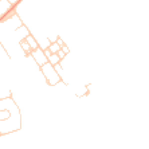 Daytime road noise heatmap for HG2 8NA